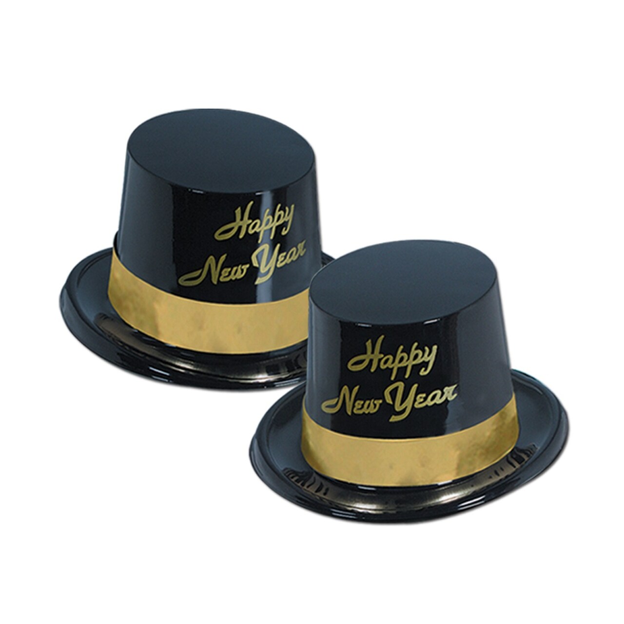 Beistle Club Pack of 25 Festive "Happy New Years" Gold Legacy Party Favor Hats